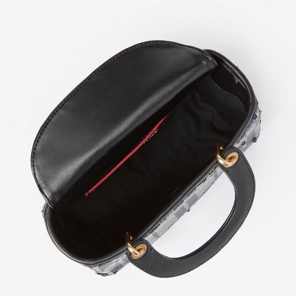 J. McLaughlin | Mathilde Sequin Handbag in Black Watch - Picture 2 of 3